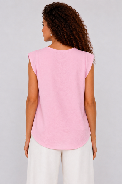 Sleeveless V-Neck Top