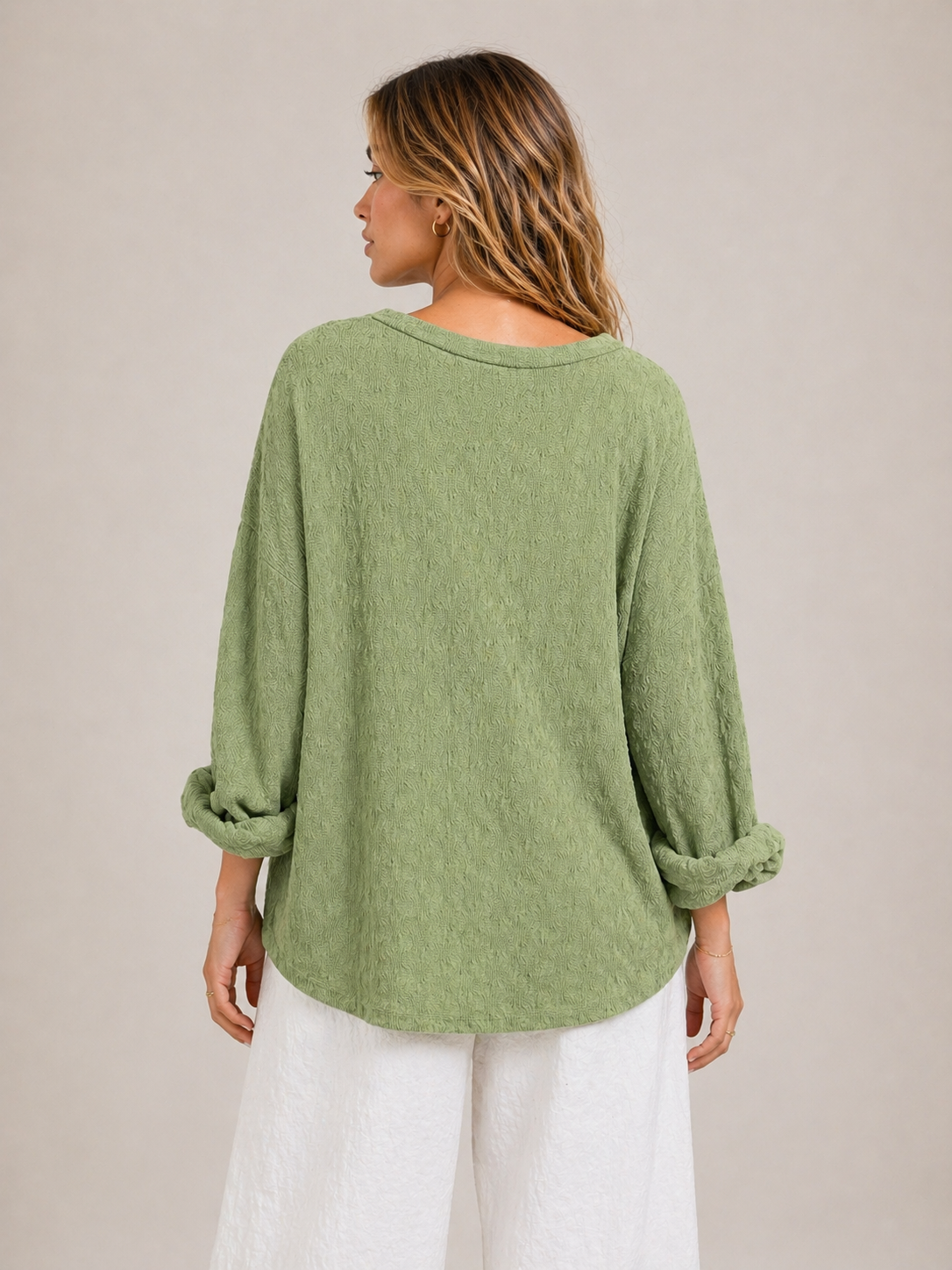 Textured Oversized Lounge Top