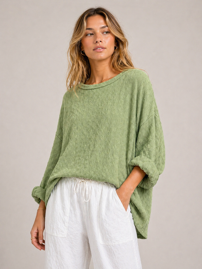 Textured Oversized Lounge Top