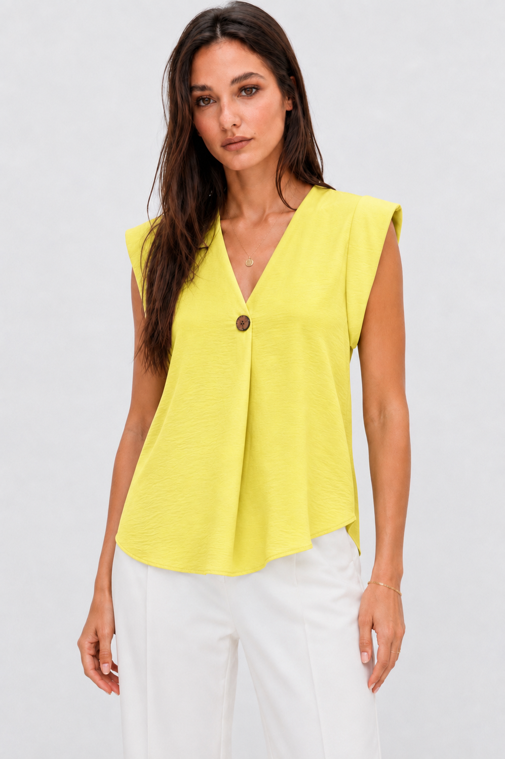 Sleeveless V-Neck Top
