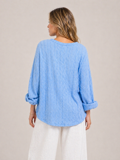 Textured Oversized Lounge Top