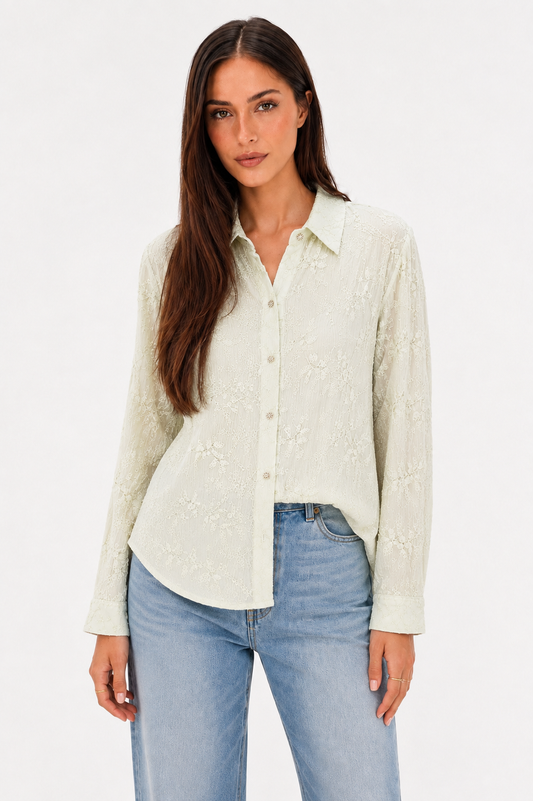 Textured Floral Shirt
