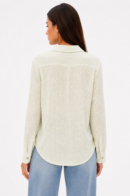 Textured Floral Shirt