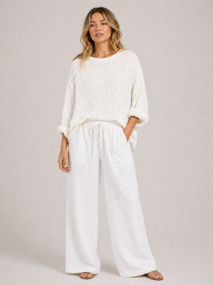 Textured Oversized Lounge Top
