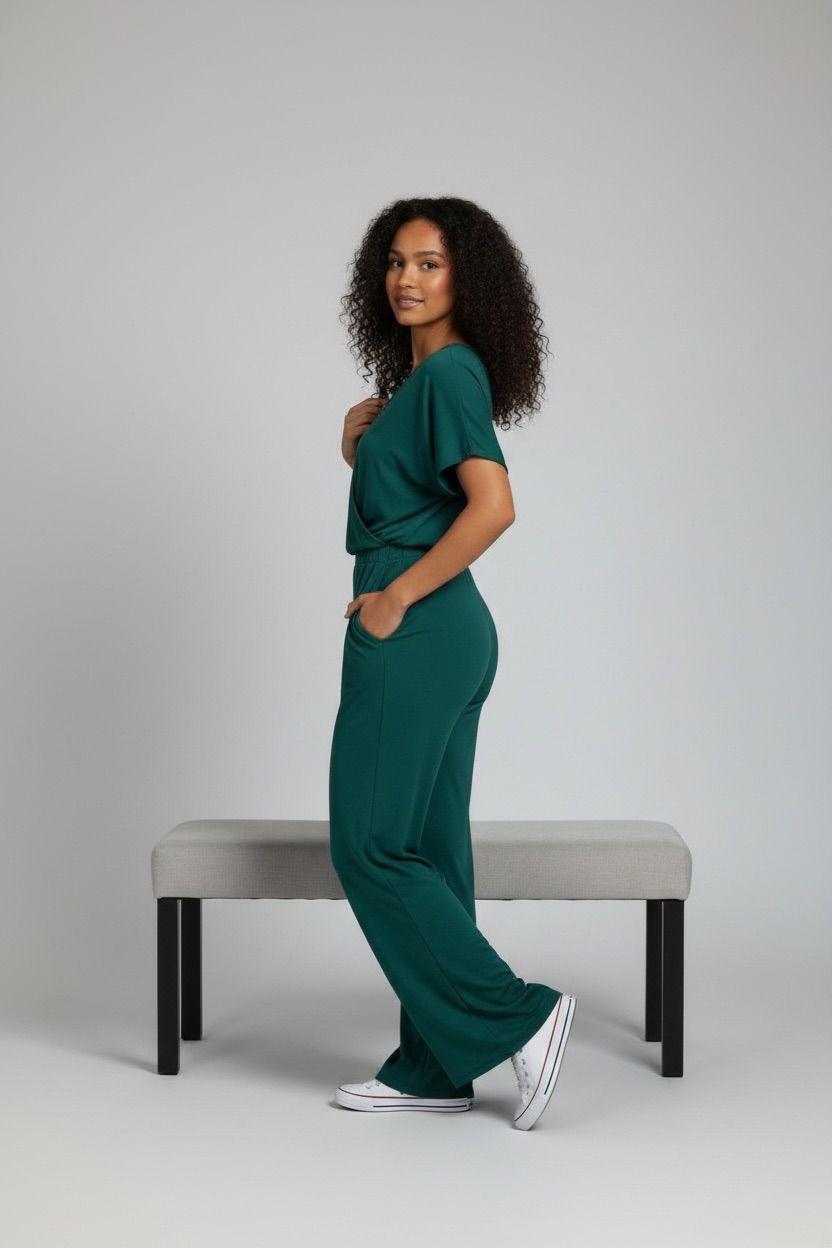 Wrap Wide-Leg 2 Piece Set