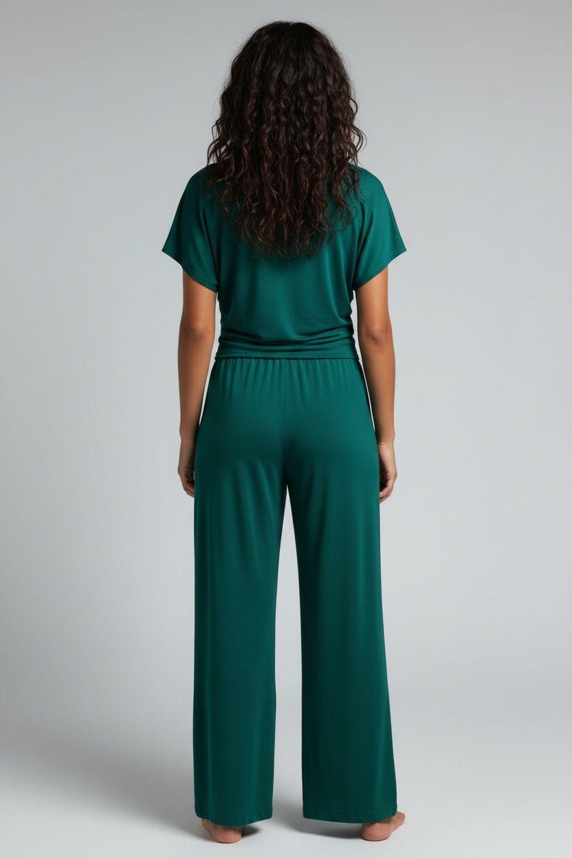 Wrap Wide-Leg 2 Piece Set