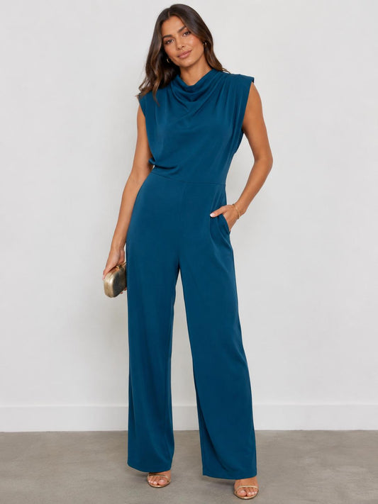 Sophisticated Cowl Neck Jumpsuit