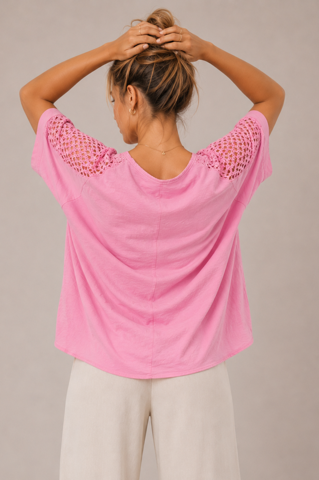 Crochet Lace V-Neck Top